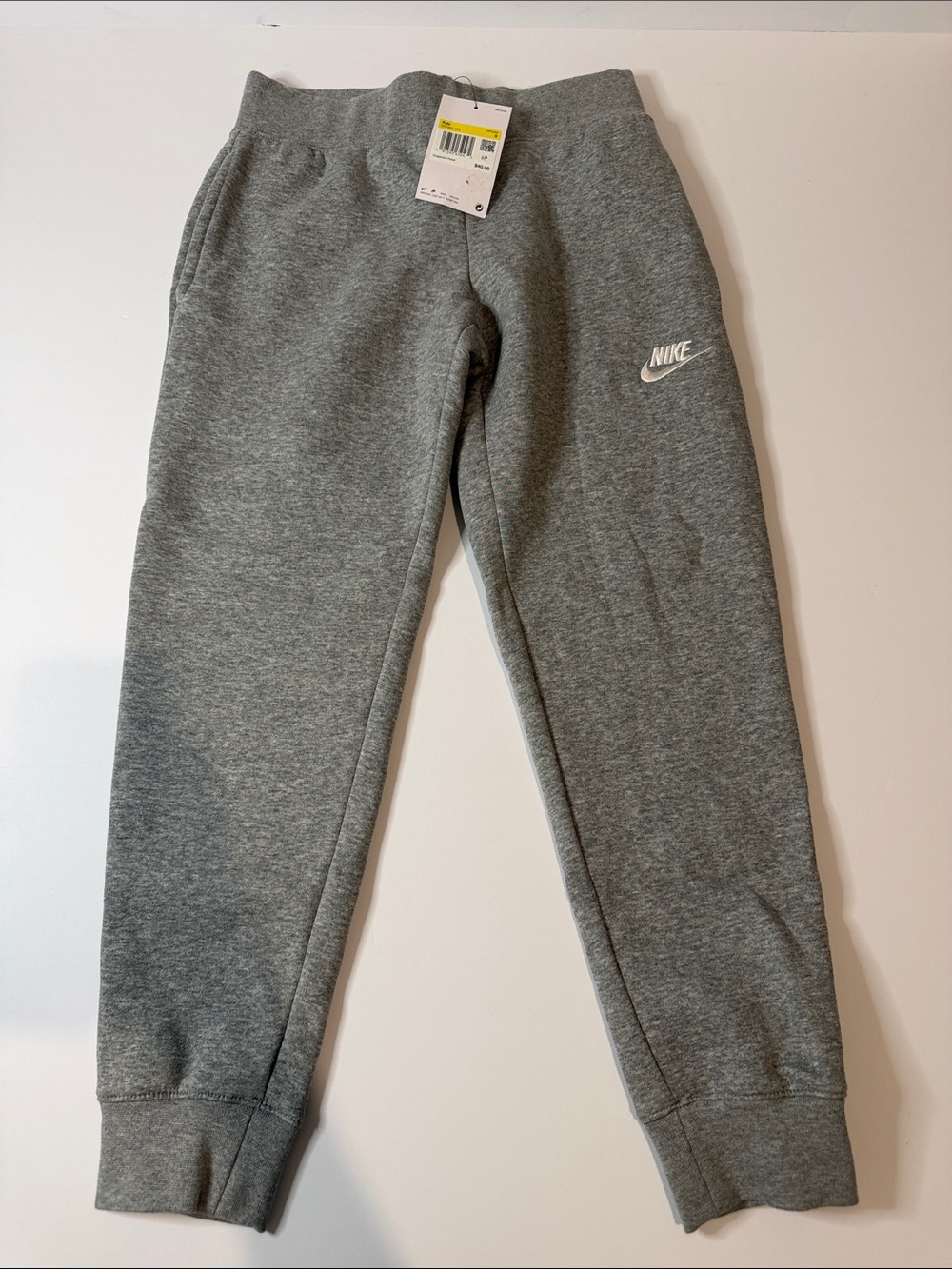 Nike Kids' Grey Fleece Joggers Size S , M